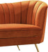 Margo Cognac Velvet Sofa - US Furniture & Mattress (Waterbury,CT)*