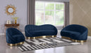 Shelly Navy Velvet Chaise - US Furniture & Mattress (Waterbury,CT)*