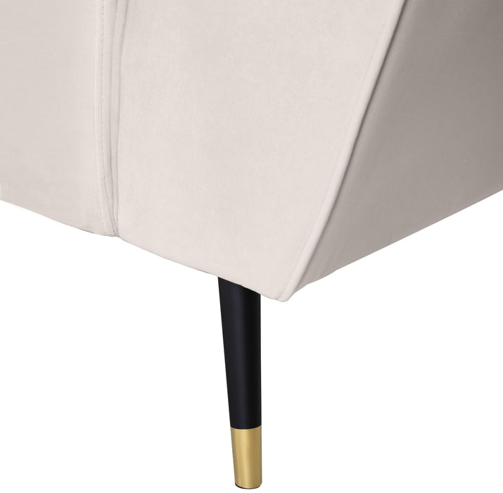 Beaumont Cream Velvet Loveseat - US Furniture & Mattress (Waterbury,CT)*