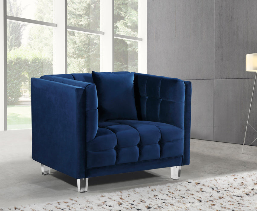 Mariel Navy Velvet Chair