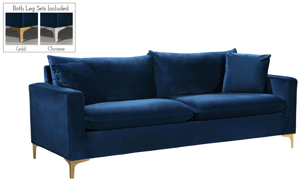 Naomi Navy Velvet Sofa image