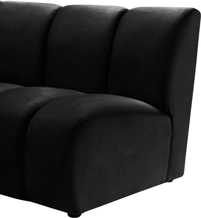Infinity Black Velvet 5pc. Modular Sectional - US Furniture & Mattress (Waterbury,CT)*