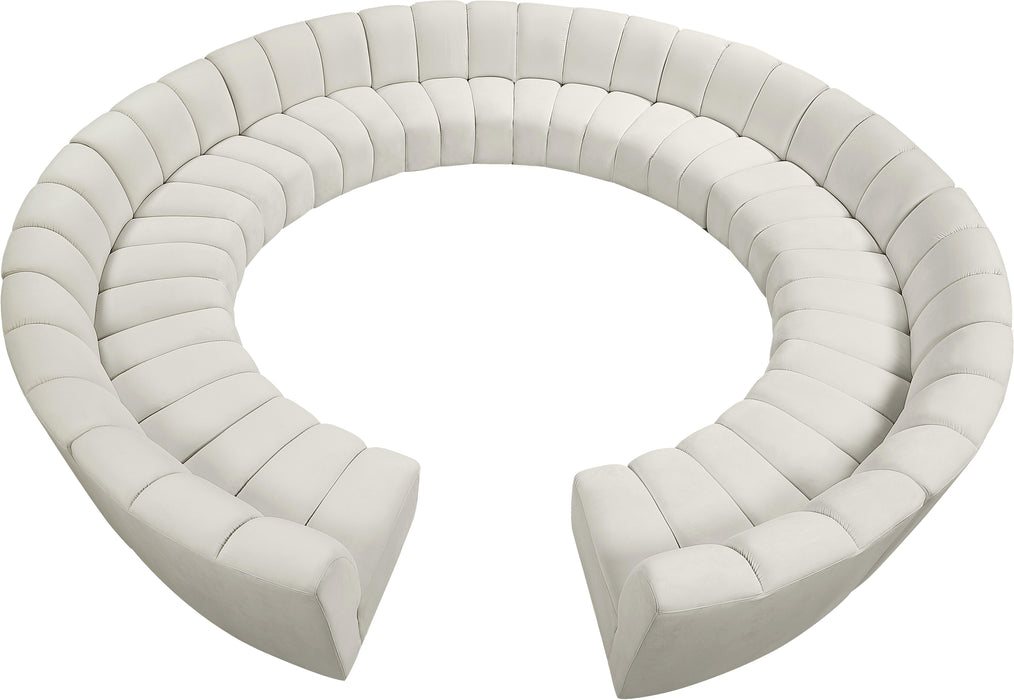 Infinity Cream Velvet 12pc. Modular Sectional image