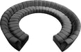 Infinity Grey Velvet 11pc. Modular Sectional image