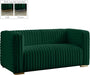 Ravish Green Velvet Loveseat image