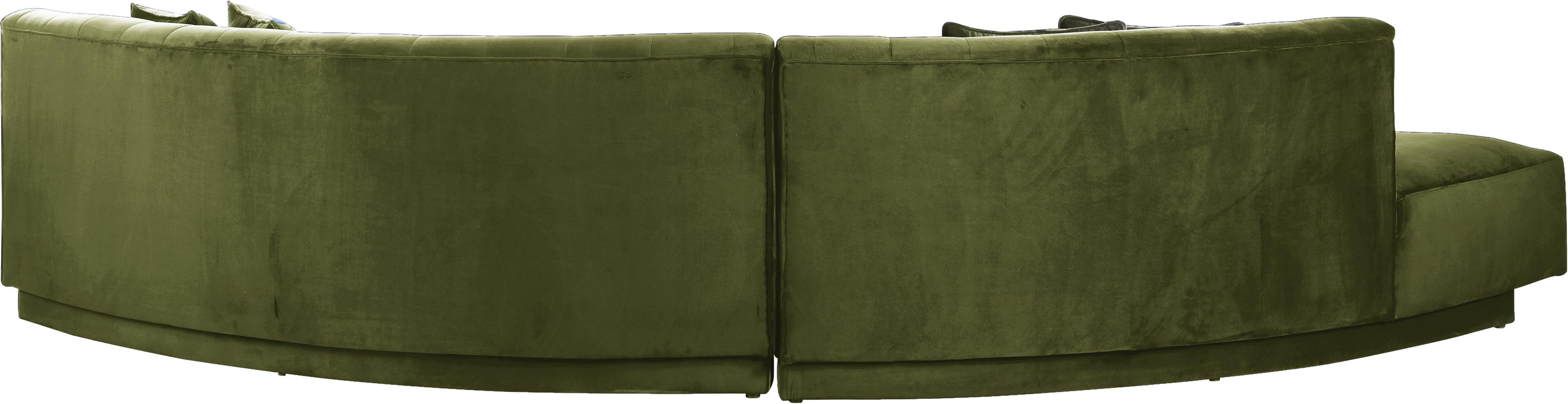 Kenzi Olive Velvet 2pc. Sectional