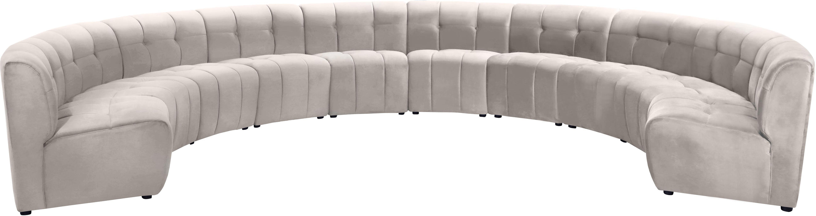 Limitless Cream Velvet 10pc. Modular Sectional image