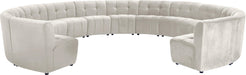 Limitless Cream Velvet 13pc. Modular Sectional image