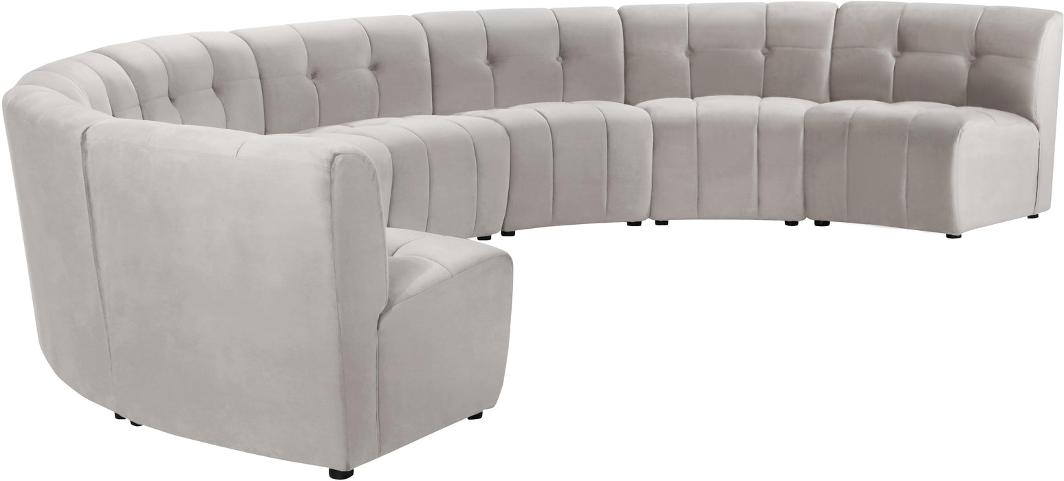 Limitless Cream Velvet 8pc. Modular Sectional