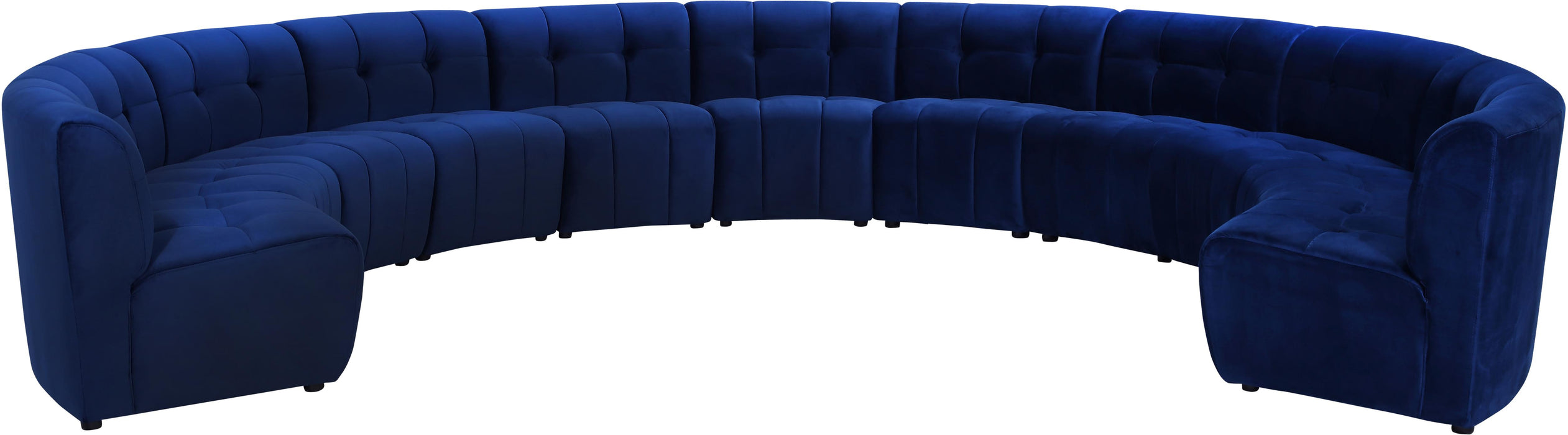 Limitless Navy Velvet 11pc. Modular Sectional image