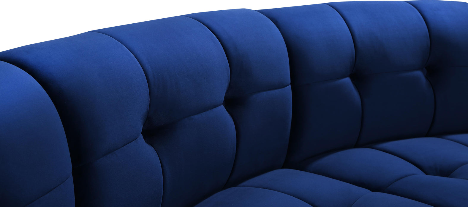 Limitless Navy Velvet 10pc. Modular Sectional