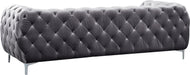 Mercer Grey Velvet Sofa - US Furniture & Mattress (Waterbury,CT)*