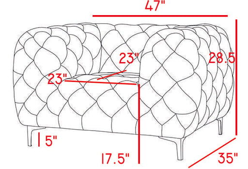 Mercer Grey Velvet Chair - US Furniture & Mattress (Waterbury,CT)*