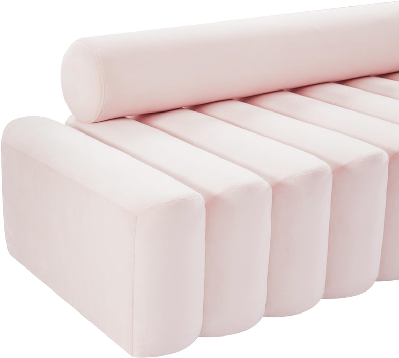 Melody Pink Velvet Sofa - US Furniture & Mattress (Waterbury,CT)*
