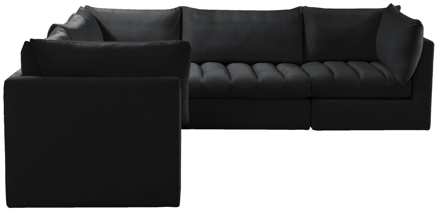 Jacob Black Velvet Modular Sectional