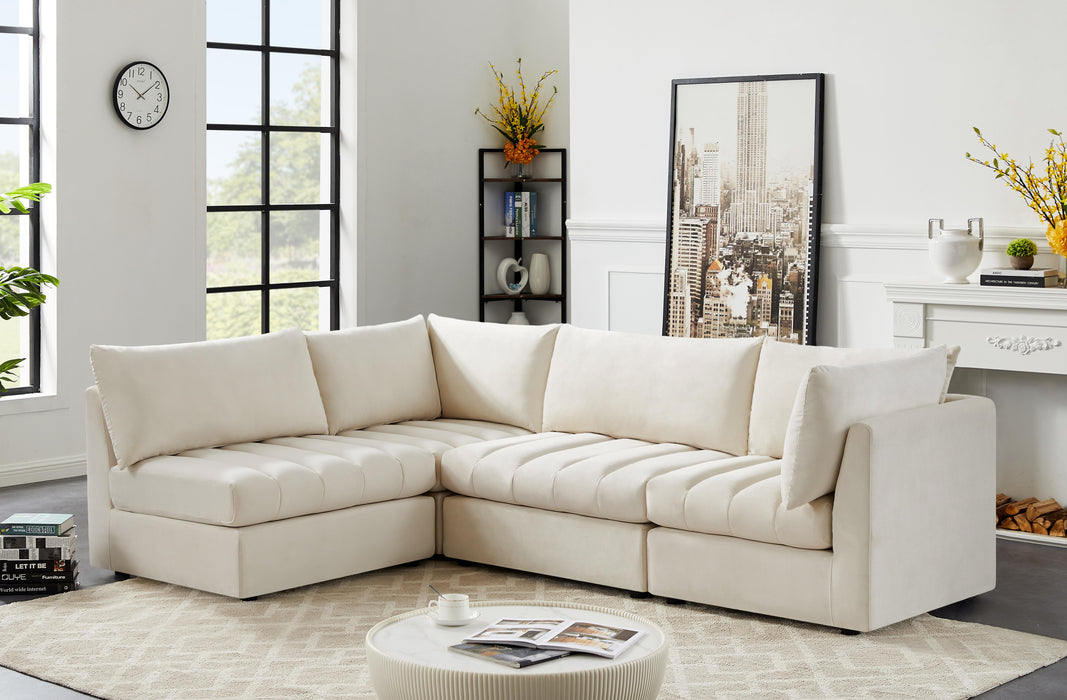 Jacob Cream Velvet Modular Sectional