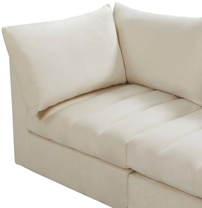 Jacob Cream Velvet Modular Sectional - US Furniture & Mattress (Waterbury,CT)*