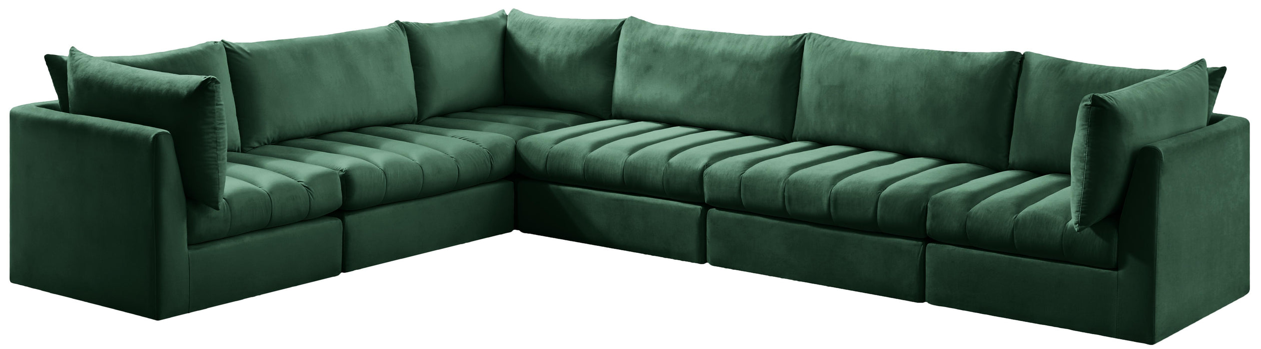 Jacob Green Velvet Modular Sectional