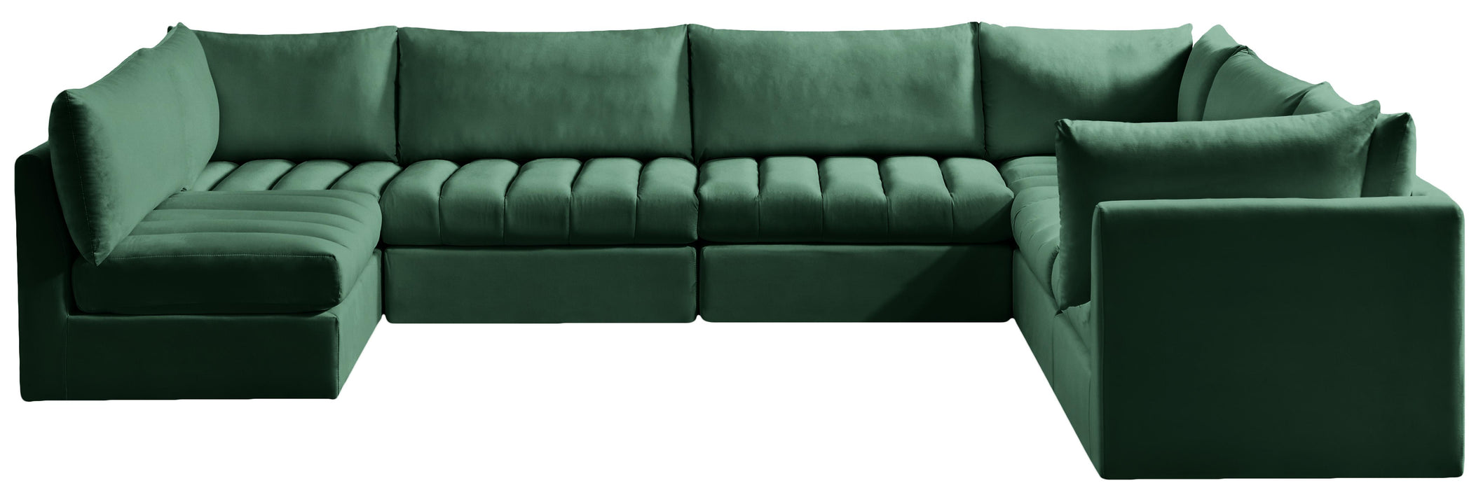 Jacob Green Velvet Modular Sectional