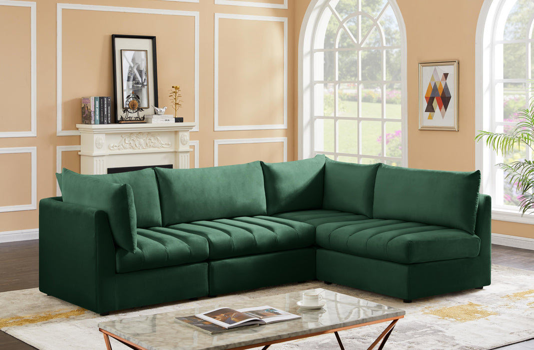 Jacob Green Velvet Modular Sectional