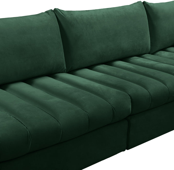 Jacob Green Velvet Modular Sectional