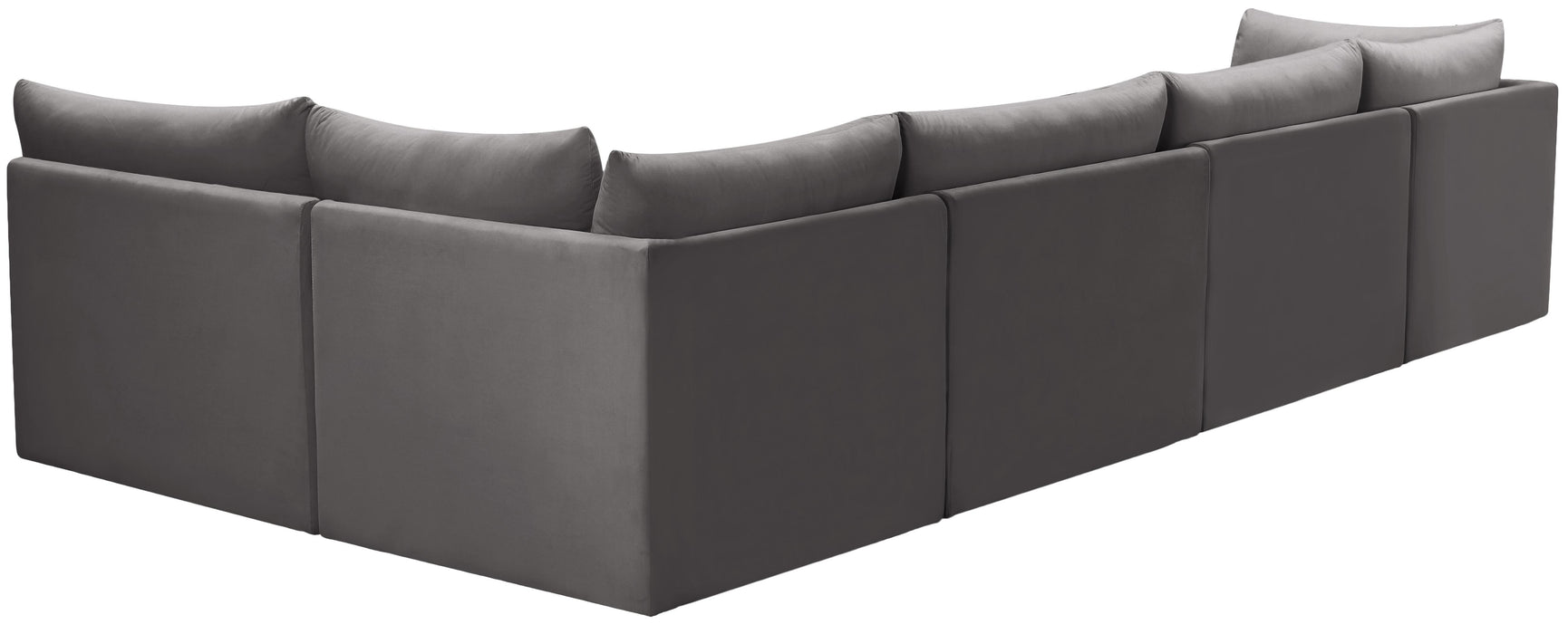 Jacob Grey Velvet Modular Sectional