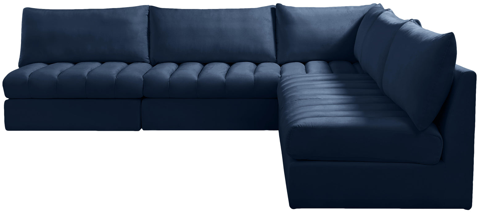 Jacob Navy Velvet Modular Sectional