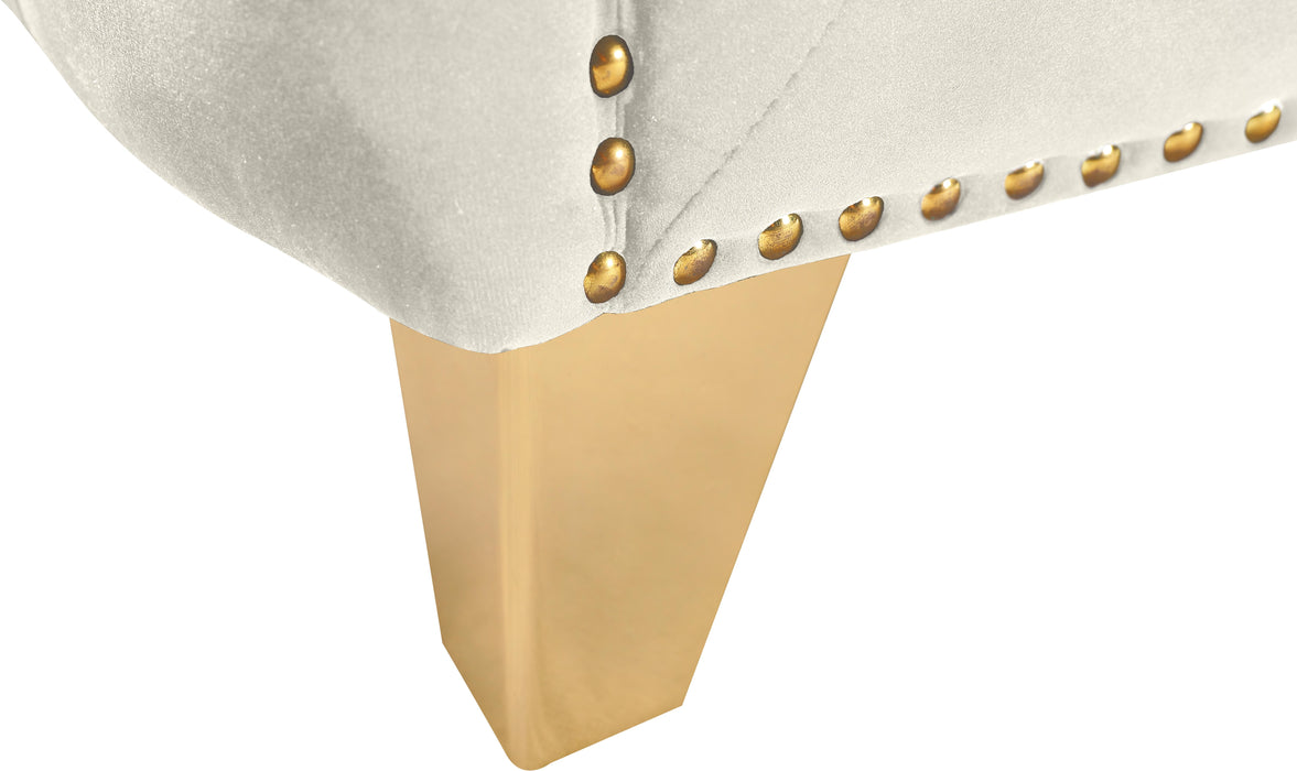 Michelle Cream Velvet Loveseat - US Furniture & Mattress (Waterbury,CT)*