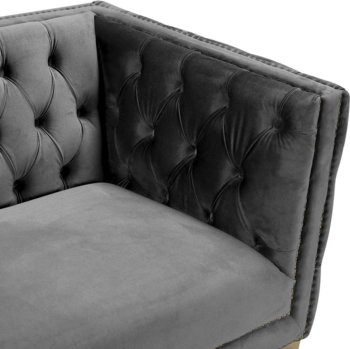 Michelle Grey Velvet Sofa - US Furniture & Mattress (Waterbury,CT)*