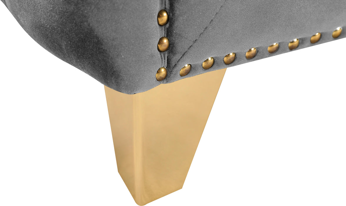 Michelle Grey Velvet Sofa - US Furniture & Mattress (Waterbury,CT)*