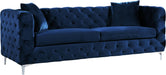 Scarlett Navy Velvet Sofa image