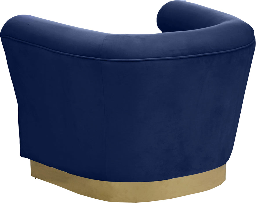 Bellini Navy Velvet Chair