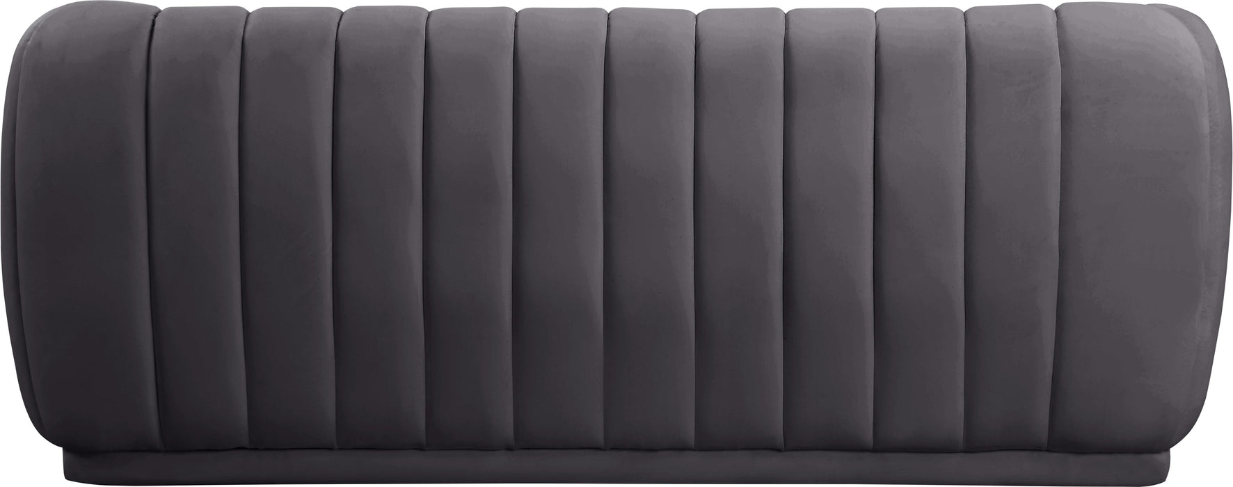 Dixie Grey Velvet Sofa