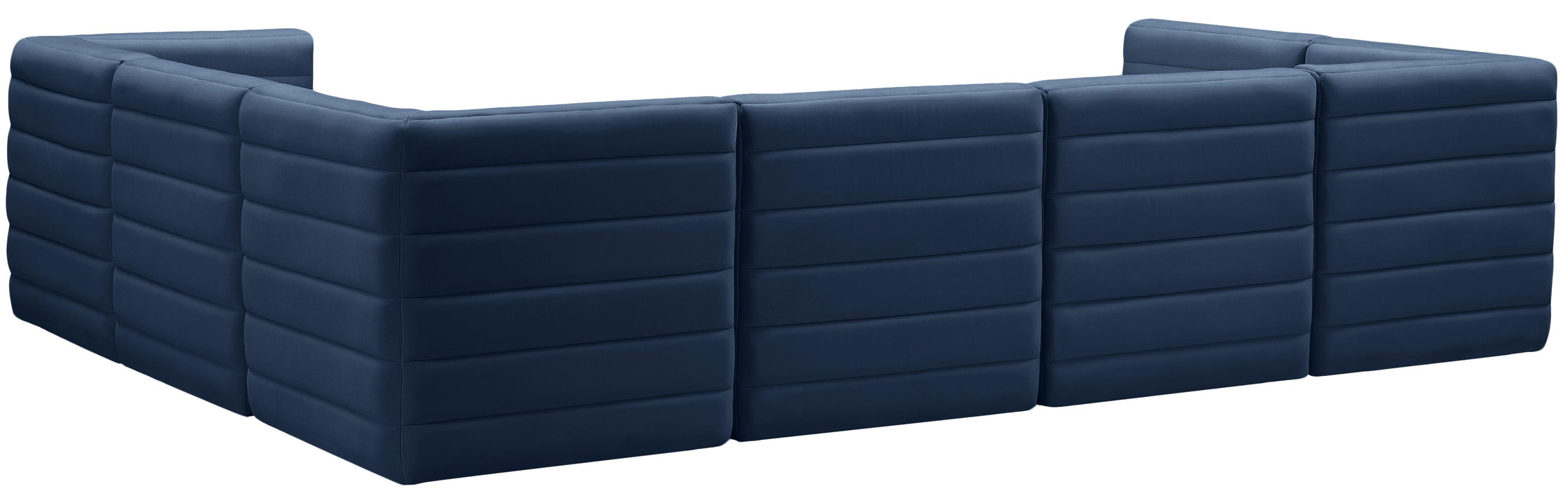 Quincy Navy Velvet Modular Sectional