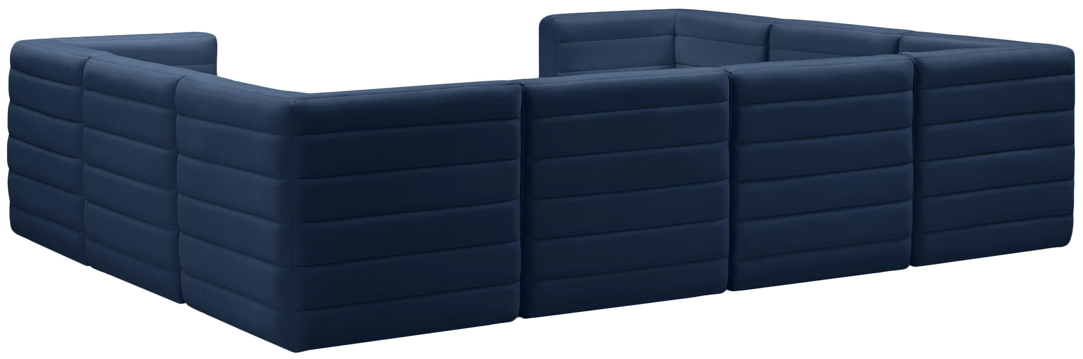 Quincy Navy Velvet Modular Sectional