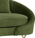 Serpentine Olive Velvet Sofa - US Furniture & Mattress (Waterbury,CT)*
