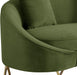 Serpentine Olive Velvet Sofa - US Furniture & Mattress (Waterbury,CT)*