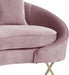 Serpentine Pink Velvet Sofa - US Furniture & Mattress (Waterbury,CT)*