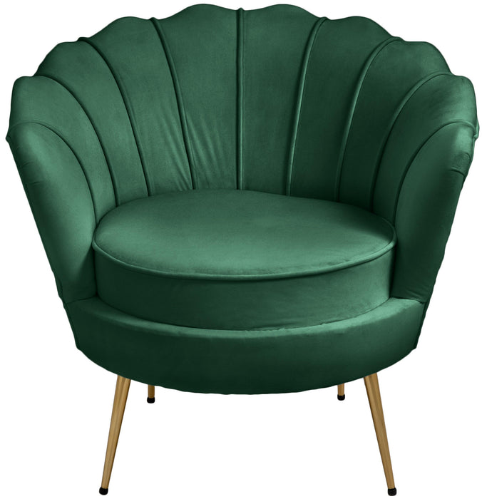 Gardenia Green Velvet Chair