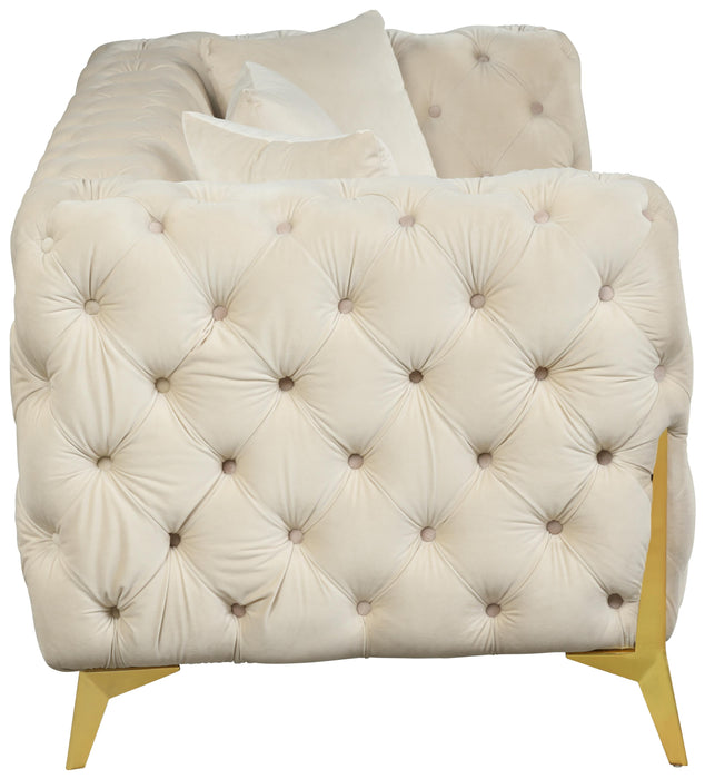 Kingdom Cream Velvet Sofa