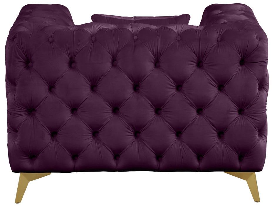 Kingdom Purple Velvet Chair