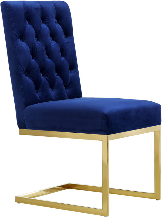 Cameron Navy Velvet Dining Chair