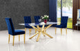 Capri Gold Dining Table - US Furniture & Mattress (Waterbury,CT)*