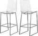 Lumen Chrome Metal/Lucite Polycarbonate Stool image