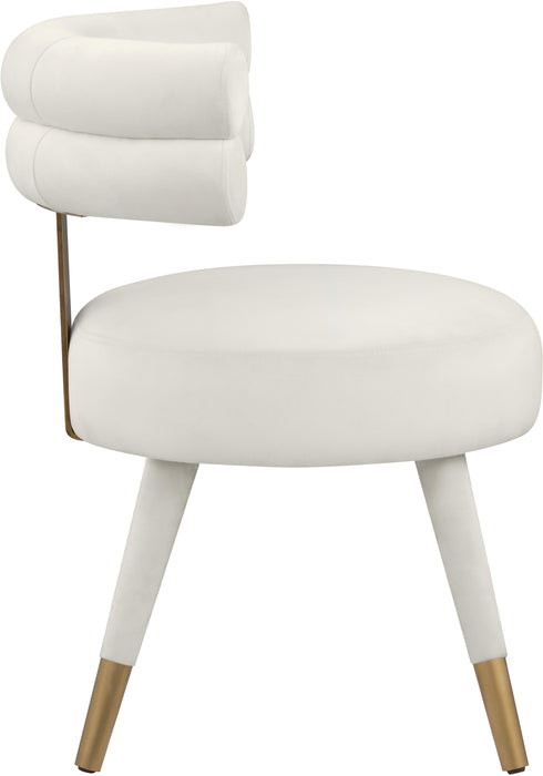 Fitzroy Cream Velvet Dining Chair