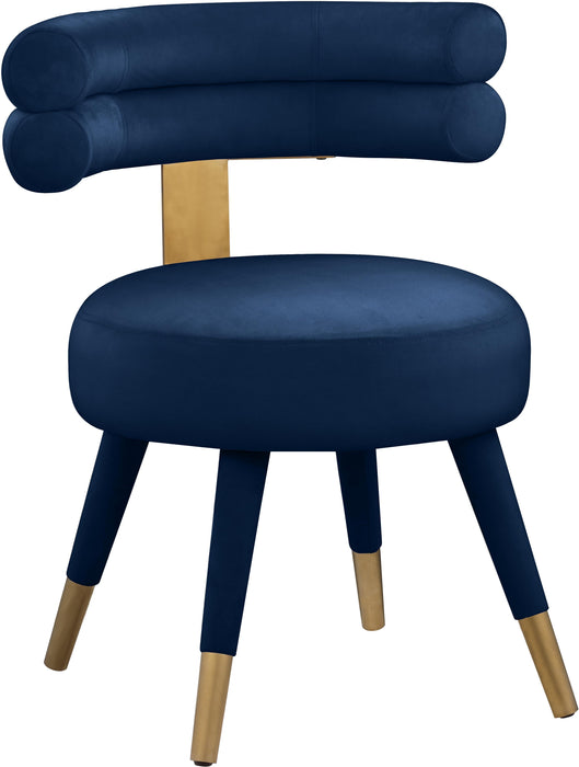 Fitzroy Navy Velvet Dining Chair