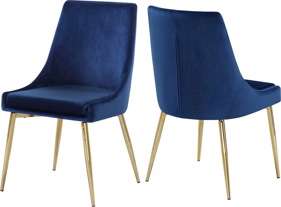 Karina Navy Velvet Dining Chair image