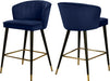 Cassie Navy Velvet Stool image