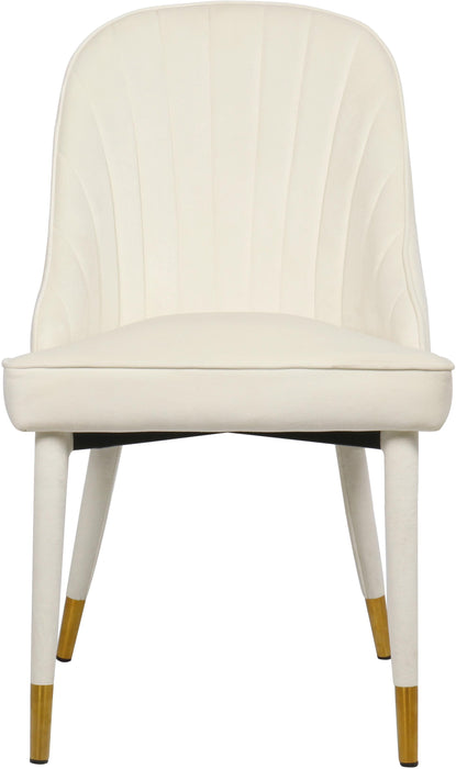 Belle Cream Velvet Dining Chair