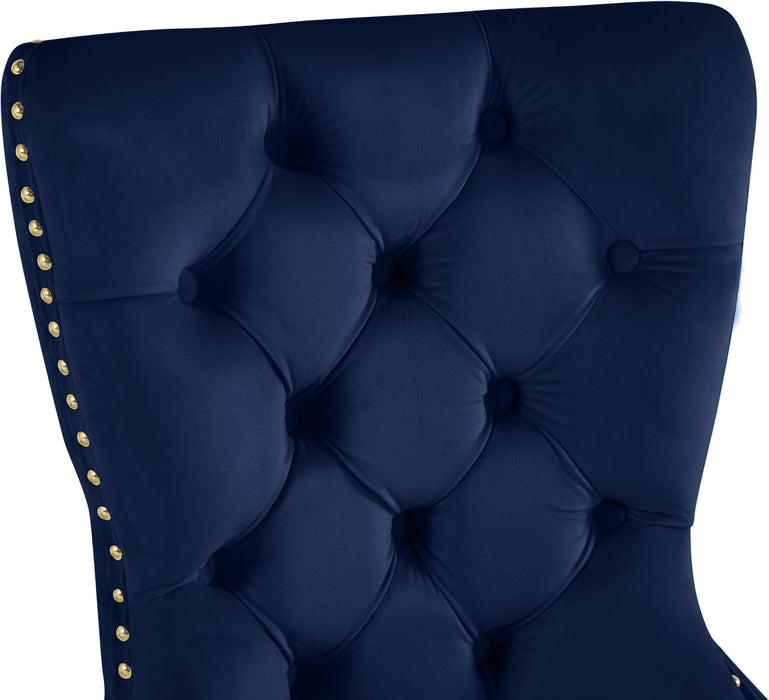 Carmen Navy Velvet Dining Chairs (2)